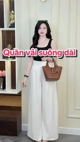 Trả lời @Hothuhuong Quần ống váy cạp bản to lưng cao dáng dài #champhanreview #quanongrong 