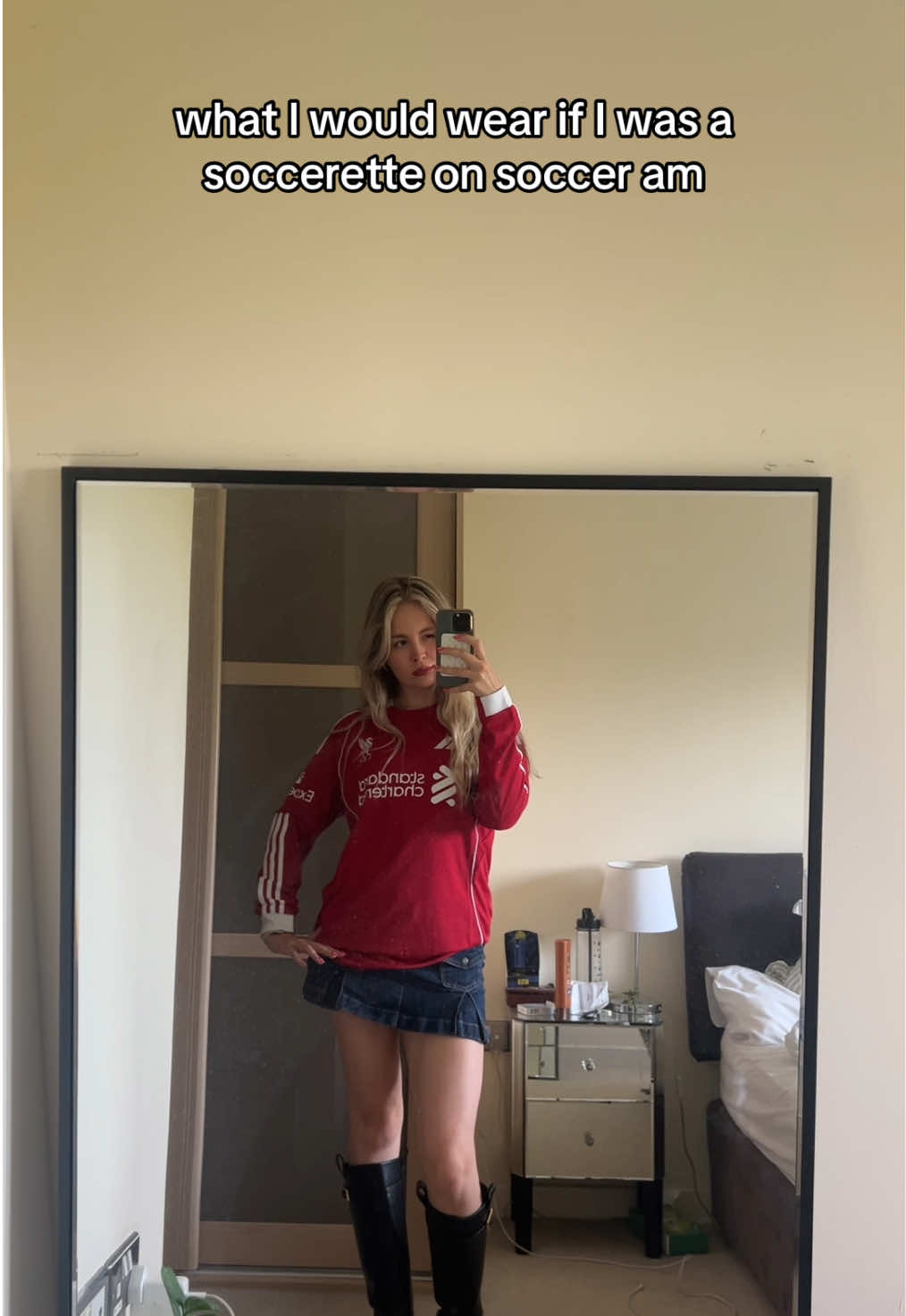caption too niche? 😂 but seriously this is my new fave way to wear this shirt  #liverpoolfc #lfc #ynwa #footballkit #footballshirt #footballtiktok 