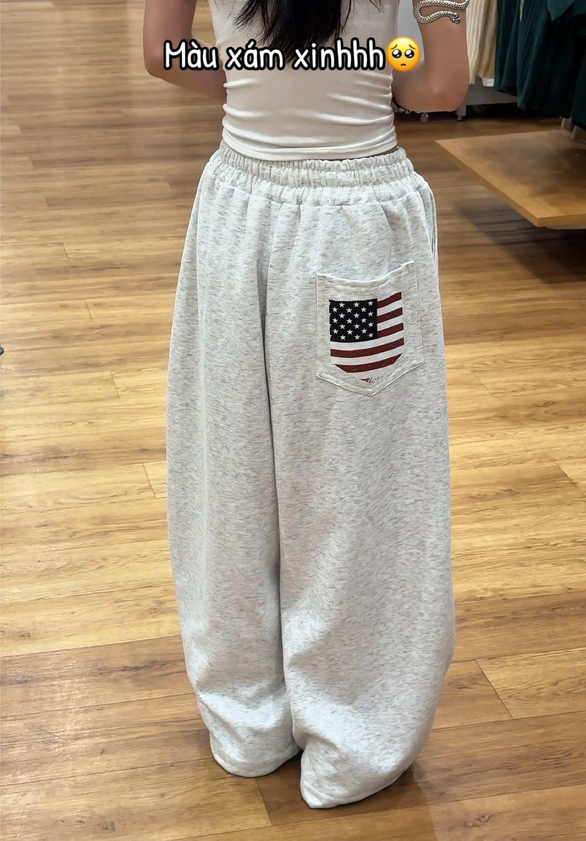 Quần nỉ ống rộng#m55phoido #quanongrong #babytee 