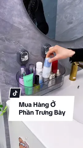 Kệ đựng đồ nhà tắm & nhà bếp gắn tường CỐC HÚT CHÂN KHÔNG #housecare #sanphamxuhuong #xuhuongtiktok #runggiadung2 #ttlk #giadungnhabep #giadungnhatam #kedungdonhatam #kenhatamdantuong 