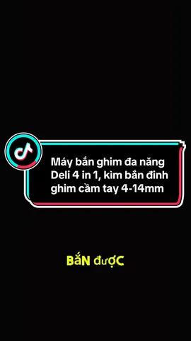 Máy bắn ghim đa năng Deli 4 in 1, kìm bắn đinh ghim cầm tay 4-14mm #dogiadungtienich #maybanghim #maybanghimcamtay #maybanghimdanang 