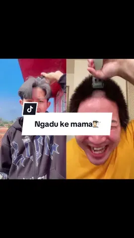 Udah botak ngadu ke mama😂
