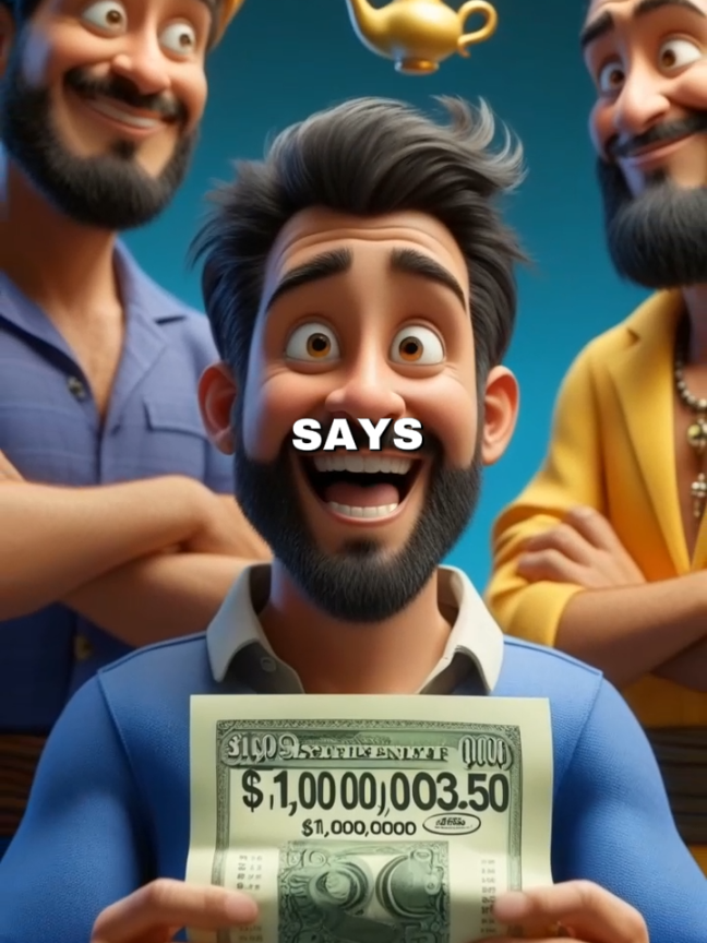 When Wishes Go Hilariously Wrong l Wait For End😂🪔 #FunnyStory #GenieGoneWrong #ThreeWishes #ComedyGold #unitedstate 