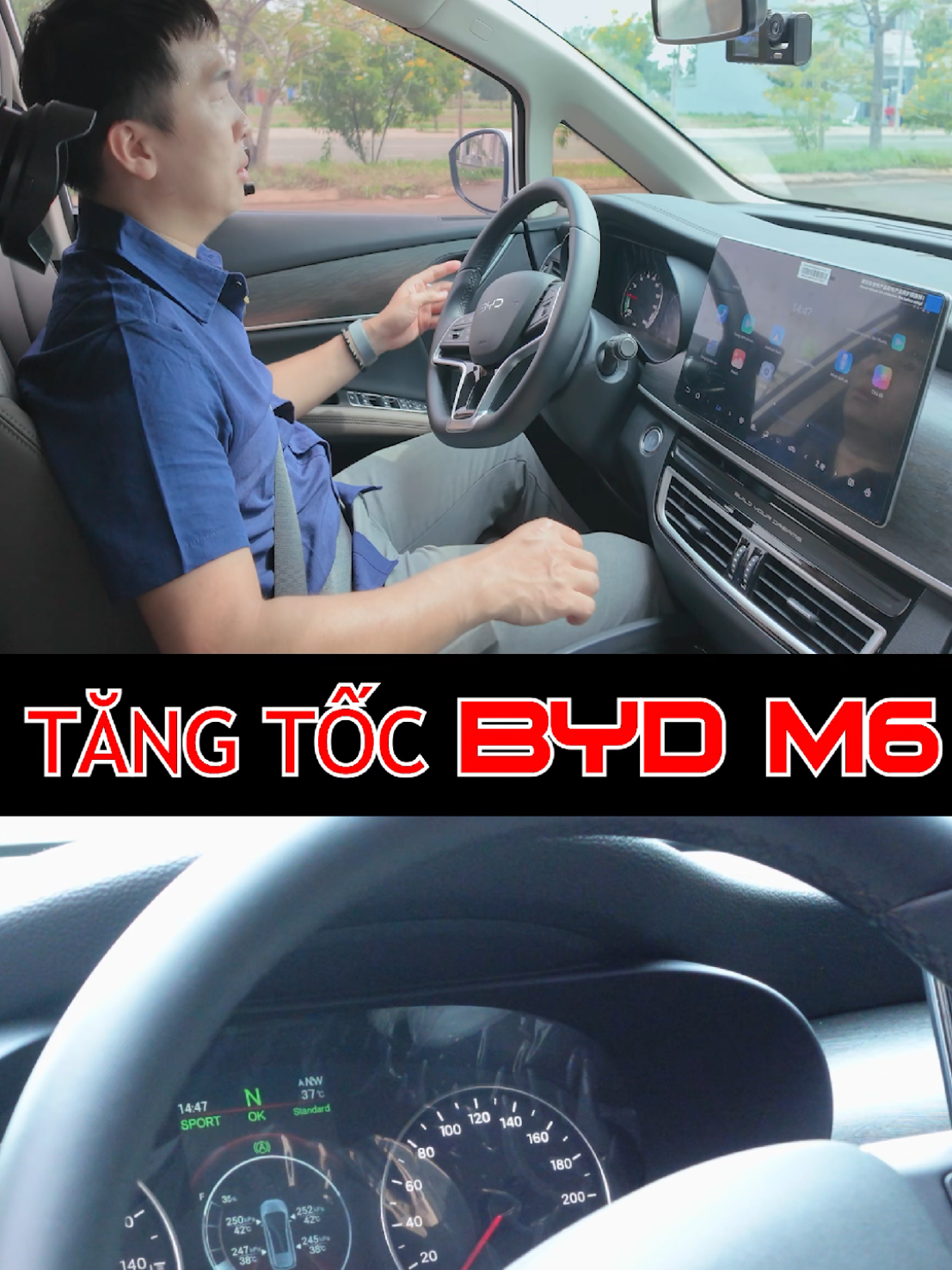 xe điện nên nó cũng khác BYD M6 #tranlongtitancar #bydm6 