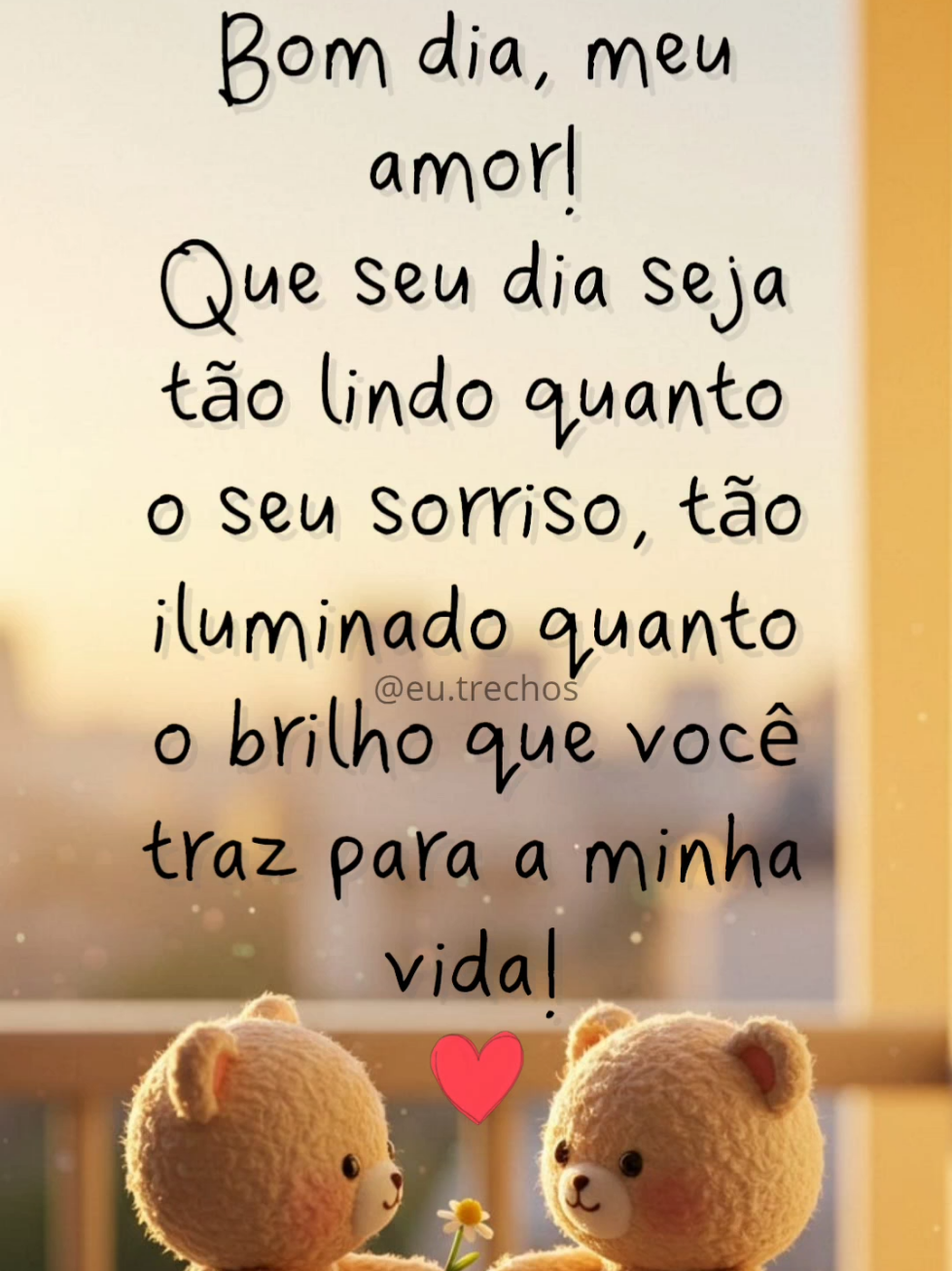 Bom dia, meu amor! #bomdia #motivational #status #fofo #bichinhos #amor #bomdiaamor #creatorsearchinsights 
