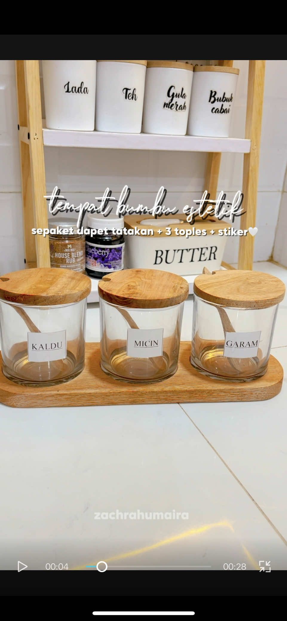 tempat bumbu estetik udh dapet sepaket lengkap😍 #tempatbumbu #toplesbumbu #aesthetic #fyp #refill #bumbu #bumbudapur 