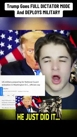Trump Goes FULL DICTATOR MODE And DEPLOYS MILITARY  #news #fyp #fouryou #trending #trump #mode 