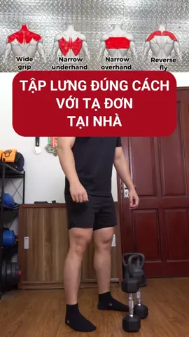 Tập lưng đúng cách với tạ đơn tại nhà  #hiepmyfamily #luyentaptainha #gymhome #workoutfromhome 