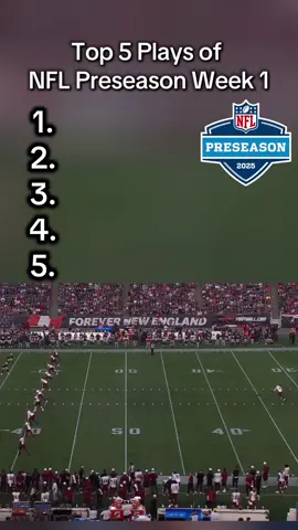 NFL preseason week 1 was exciting this year. So many guy made plays showing the world what they’ve got. Best plays from NFL preseason week 1. NFL preseason highlights #nfl #nflfootball #highlights #top5 #2025 #Preseason #nflpreseason 