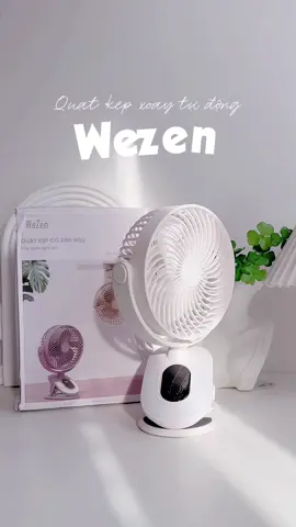 Một em quạt siêu chân ái cho mùa nắng nóng #wezen #quattichdien #quattudongxoay #quatkepxeday #quatkeptichdien #mebim2con #quatwezen #nuoicontietkiem #nuoiconnhantenh #xuhuong 