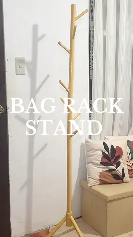 Magpa bili ka na netong bag rack stand! Para may sabitan ka na ng bag at hindi lang nakatambak!  #BagRackStand #bagorganizer #WoodBagRackStand #MinimalistBagStand #AestheticBagRackStand 