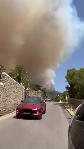 ❗ Comienzan los primeros desalojos. El nuevo incendio en #Tarifa se extiende por el viento de levante y complica la situación. Las autoridades desalojan la playa de los Alemanes.