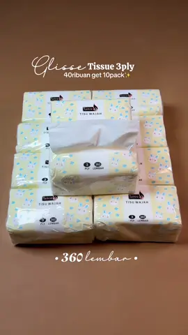 Auto stock dirumah aman pokoknya😍 Buruan cekout!🤏🏻 #tissue #tissuemurah #glissetissue /#tissuewajah #tissue3ply 