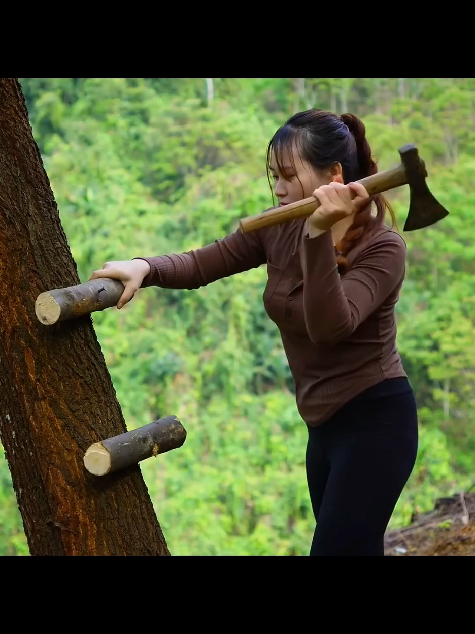 250 Days Build a House on a Big Tree, a Safe Shelter. Survival in the Wilderness#forest #adventure #build #build #survivalskills #treehouse #bushcraft 