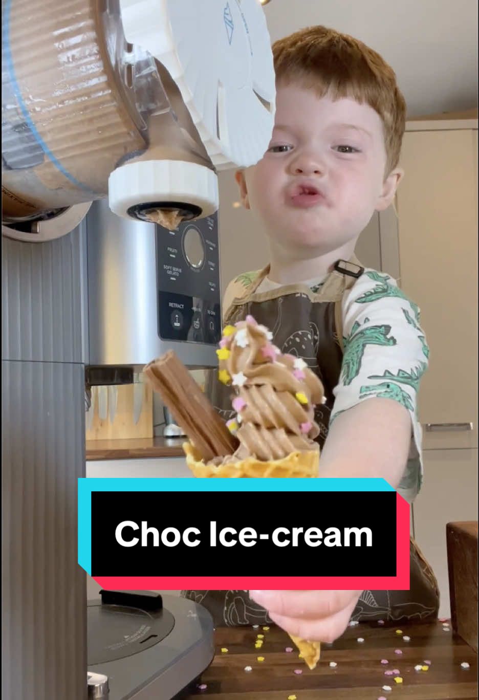Carter could not wait to make another ice cream! 🍦@Ninja UK @Ninja Kitchen #fyp #fun #icecream #toddlersoftiktok #Food 