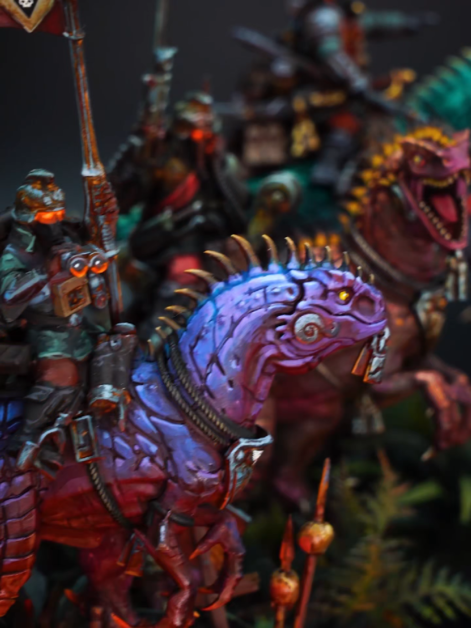 Krieg soldier riding dinosaurs ? hellyeahhhh #40k #warhammer  #40k #wh40k  #astramilitarum 