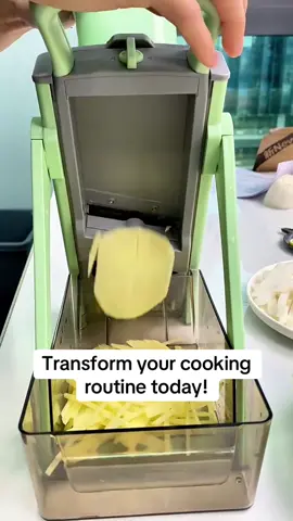 Slice, dice, shred – all with one kitchen tool! Fast, safe, and effortless. #VegetableSlicer #KitchenGadgets #CookingMadeEasy #KitchenTools #MealPrepHacks 