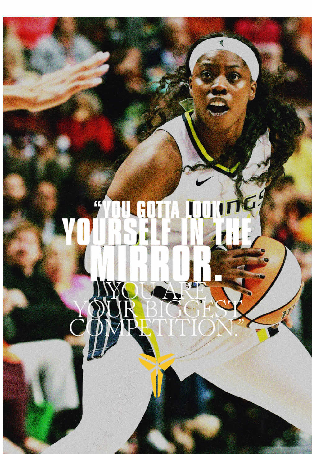 A millimeter or a mile don’t matter as long as you’ve put in the work. Duet to practice creating space with @Arike Ogunbowale. #NikeBasketball #TeamNike