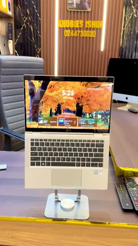 * Hp Elitebook 1030 G4 * i5 * 8gig  ram * 256gig SSD * ⁠4 cores * ⁠8 logical processes  * ⁠x360 touch screen  * ⁠Keyboard light  * Face ID Sensor  * ⁠Fingerprint sensor  * FHD * ⁠13inches * Windows 11 Pro  * Microsoft Office 2021 * ⁠Charger Included  * ₵ 6500