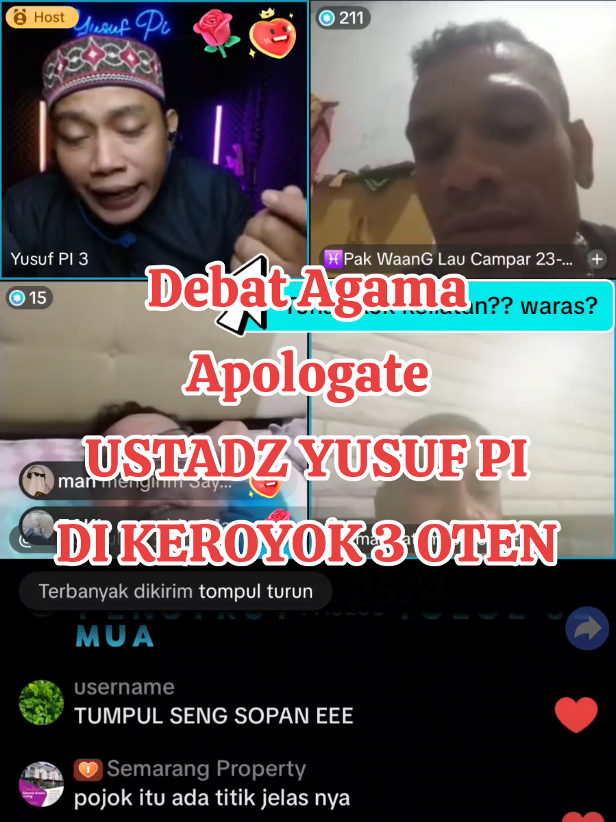APOLOGATE DEBAT AGAMA | 3 OTEN TANTRUM TIDAK BISA JELASIN SUDUT BUMI #ustadzyusuf #apologetislamindonesia #apologetkristen #debatagama @Yusuf PI 3 @yusuf.pi.real 