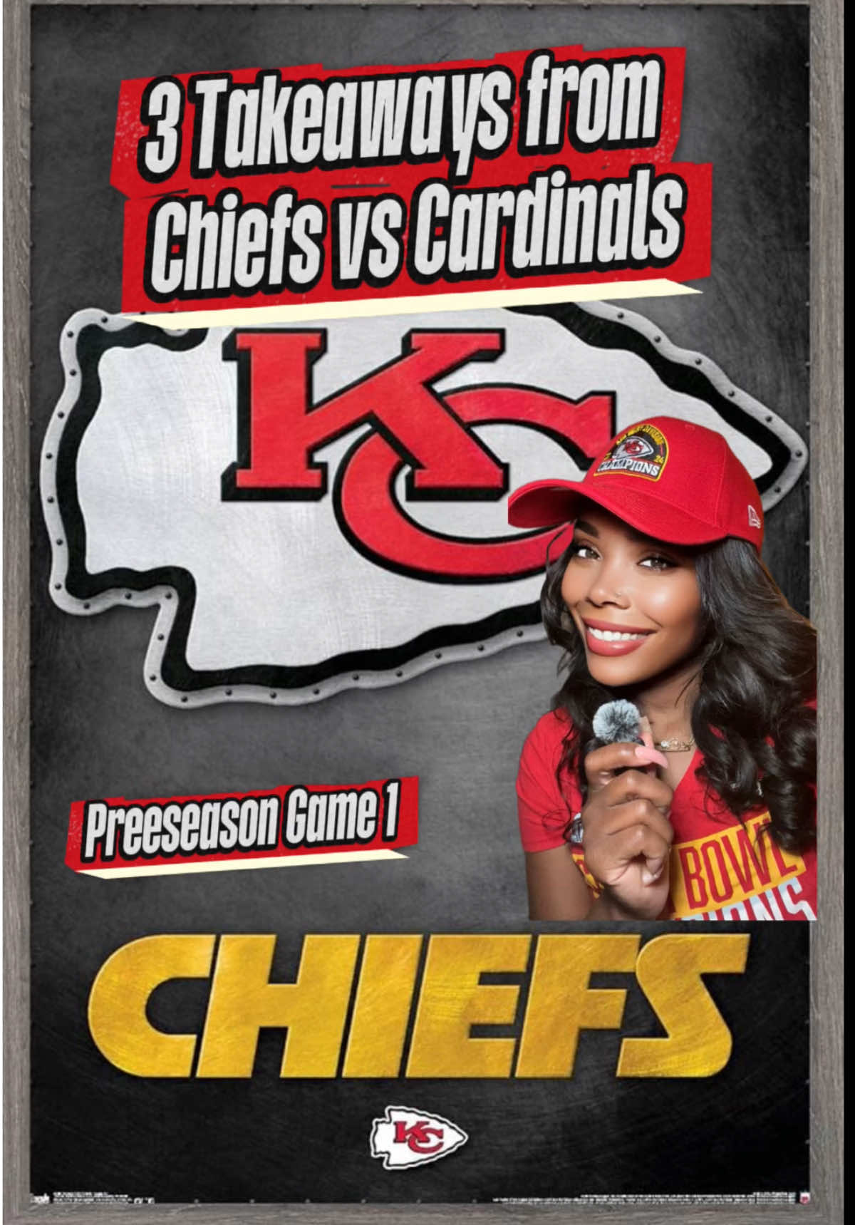 Chiefs vs Cardinals preseason highlights 🏈✨ 1️⃣ Tough break- Deon Bush leaves with season ending injury 💔 2️⃣ Jason Brownlee CLUTCH TD from Mahomes 🙌🏾 3️⃣ Josh Simmons proving he’s the real deal at LT 🔒 The Chiefs are looking strong, and we’re just getting started! 💪🏾♥️💛 Be sure you're following @DJDiamondDiva for more @Chiefs news, updates, and behind-the-scenes vibes. #ChiefsKingdom #KansasCityChiefs #NFLPreseason