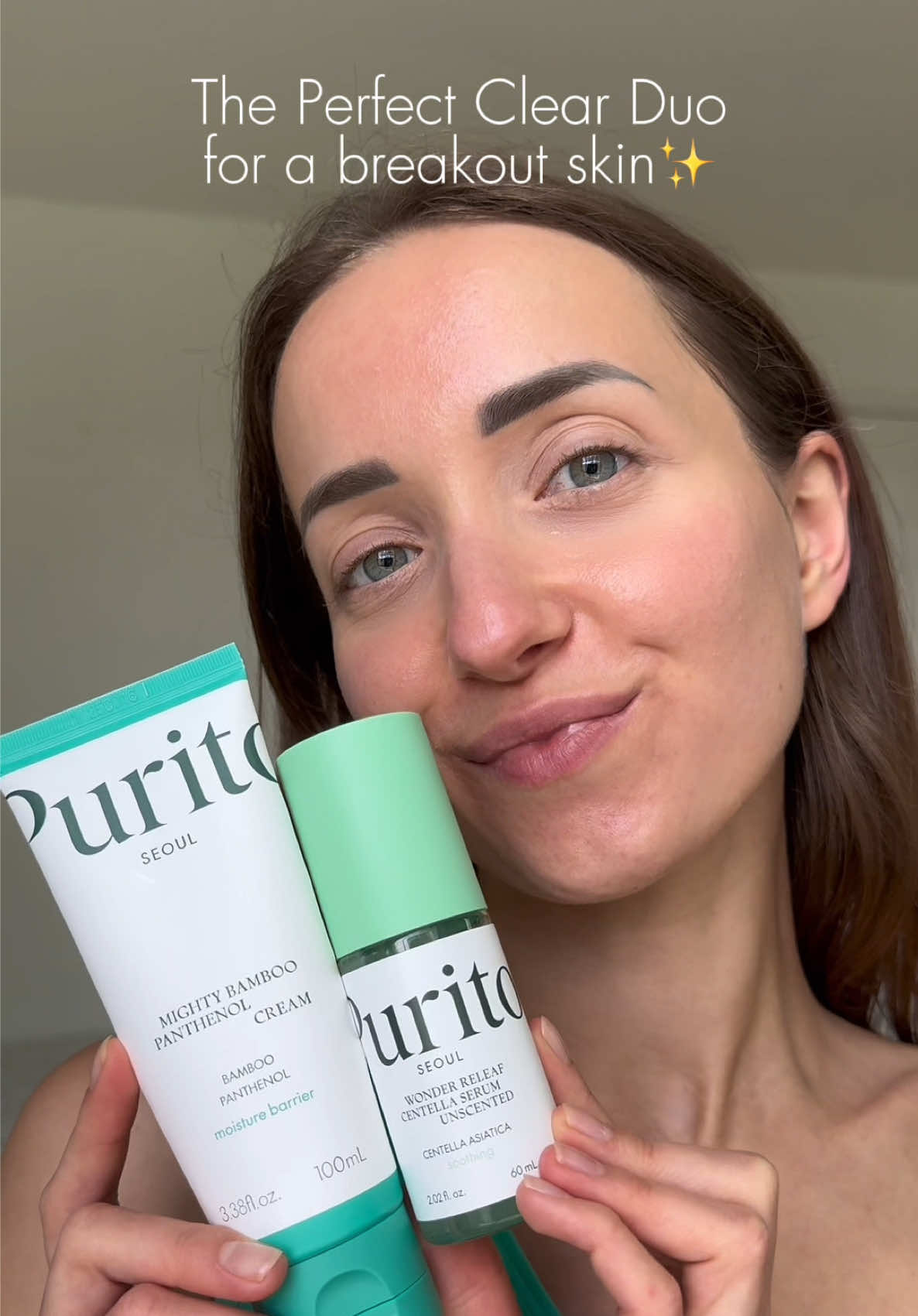 So happy with this duo from @PURITO SEOUL 😍 #Purito #PanthenolCream #CentellaSerum #KoreanSkincare #GlowCream #Glowingskin 