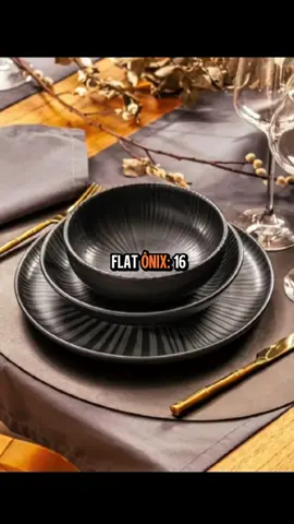 ✨ Transforme cada refeição em um momento especial com o Aparelho de Jantar Oxford Flat Ônix! 🍽 🖤 Design sofisticado, inspirado na natureza, 16 peças em cerâmica premium, compatível com micro-ondas e lava-louças. Praticidade e elegância na sua mesa todos os dias! 🌿💎 #MesaPosta #Decoração #Oxford #MesaBonita #JantarPerfeito #CozinhaChique #Estilo #DecoraçãoDeMesa #MesaDosSonhos #ReceberBem