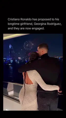 Cristiano Ronaldo has proposed to Georgina.. congratulations to the happy couple…