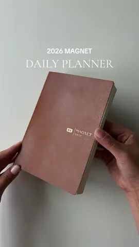 The 2026 MAGNET Daily Planner is made for those busy, messy, wonderful days where you need structure… but also some breathing room. Comes in two sizes (A5 and B6) and three classic colors — Red, Brown, and Black  Inside you’ll find: • Yearly, monthly, and weekly overviews to keep you on track • Daily pages with timelines to map out your day • Monthly trackers for habits and goals • Extra blank grids for notes, ideas, or just a brain dump And if you want to go all in, the Goals Tip-Ins in the video are sold separately to complete the MAGNET Goal Setting System. (Release + Goal Setting Videos coming soon👀) So… which one’s calling your name? . . . #magnetplanner #dailyplanner #2026planner #fountainpen #tomoeriverpaper #planner #journal 