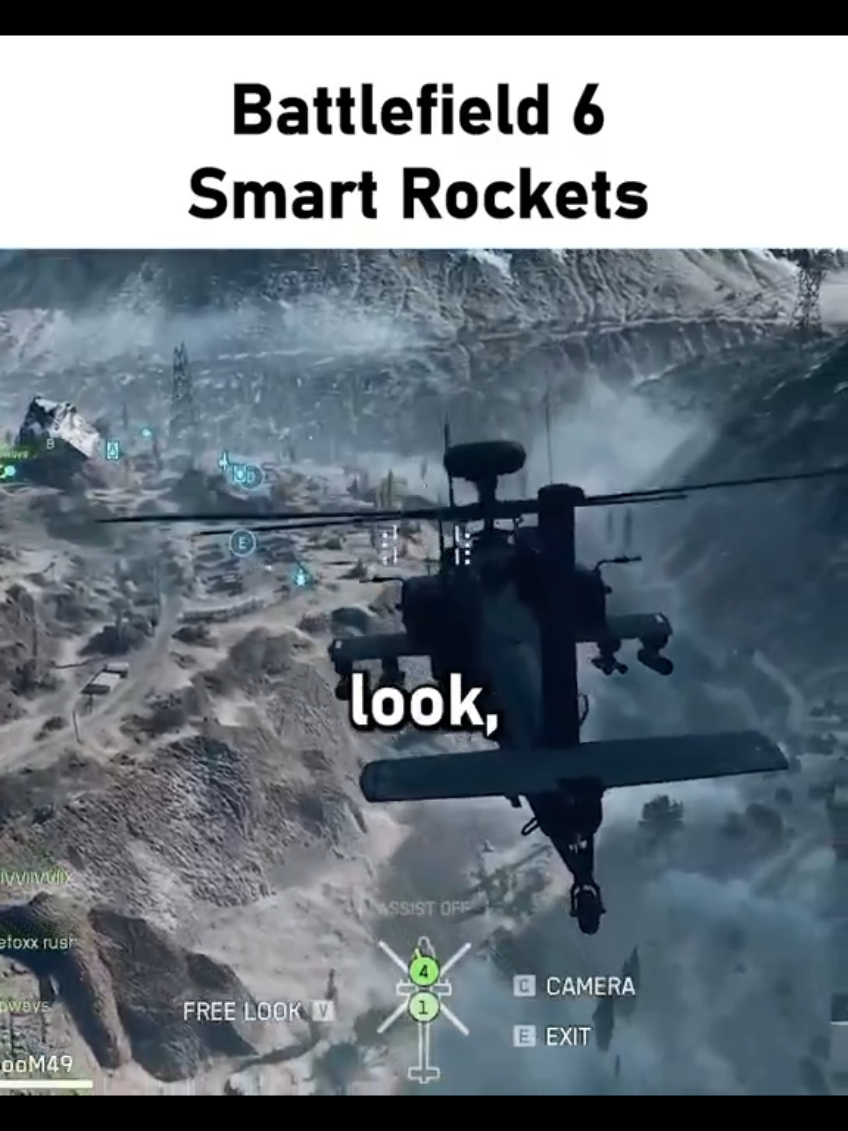 Battlefield 6 Smart Rockets 🤯 #Battlefield #Battlefield6 #Gameplay #gaming 