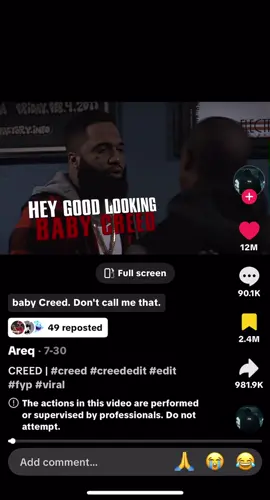 This creed edit got us moving different in editing bro I swear #fypシ #fyp #trending #viral #creed #edit #creededit 