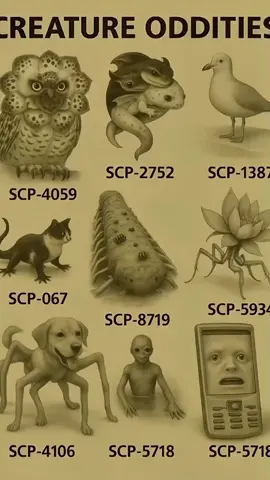 part.15 animal oddities  #scp #scpmonsters #scpfoundation #scpresearcher #olebrandselect 