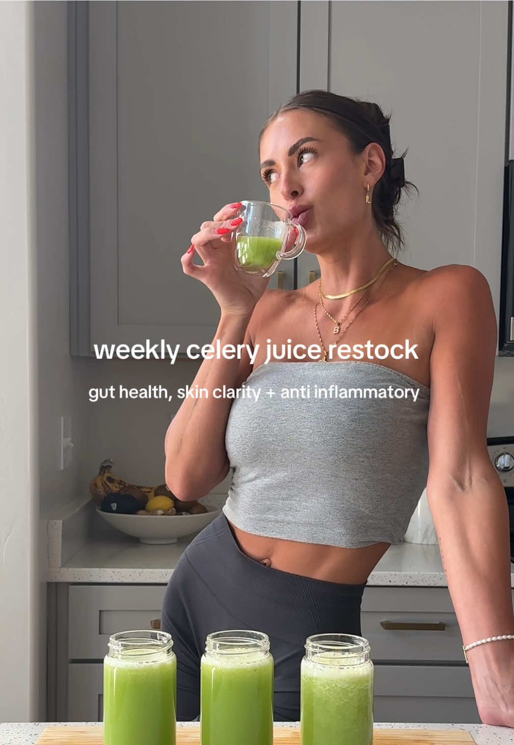 Now a morning staple in my wellness routine 🌱🍋  #healthylifestyle #celeryjuice #cleaneating #guthealth #wellnessroutine #glowingskin 