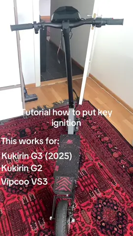 Tutorial on how to put key ignition on a Kukirin G2 #kukirin #fyp #kukiring2  @d Zlatan jao 