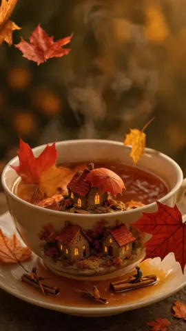 Autumn Cozy World #miniworld #autumnaesthetic #fallvibes #cozyautumn #tinyworld #aivideo #aiart 