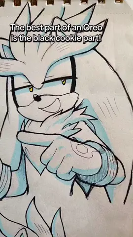 Silver is right btw #myart #traditionalart #drawing #sketchbook #sonicthehedgehog #shadowthehedgehog #silverthehedgehog 