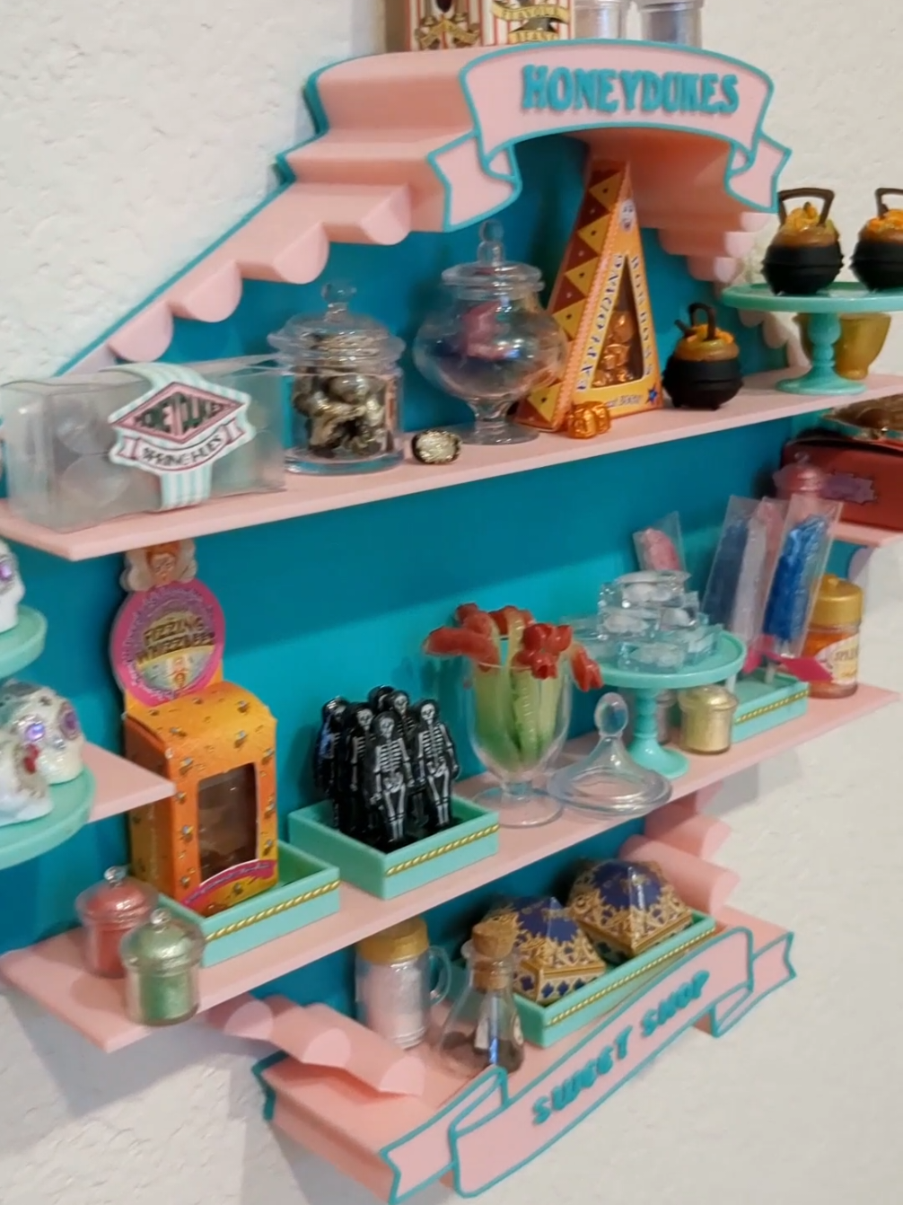 The Honeydukes Display fan favorite is finally up on the tik tok shop!!  #harrypotter #honeydukes #miniverse #miniversedisplay play 