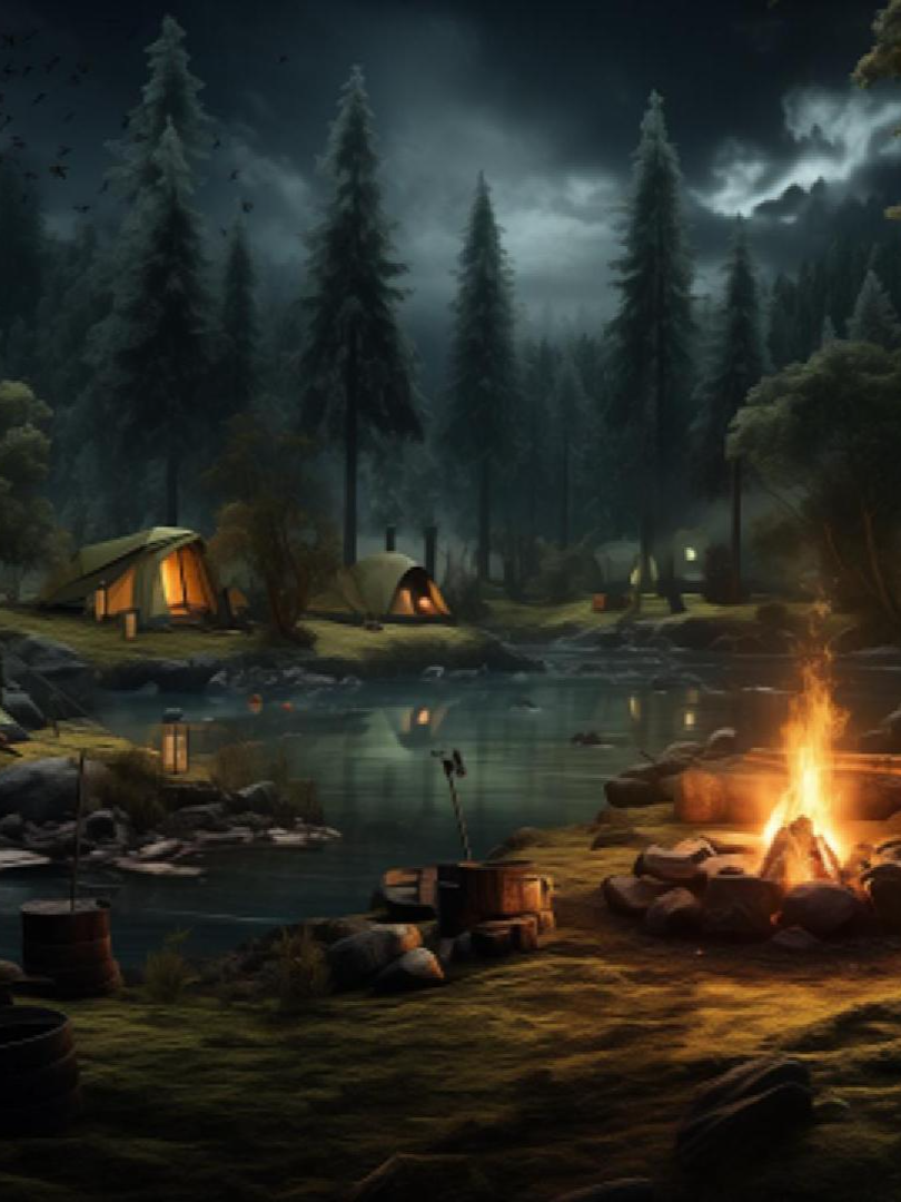 Rainy Forest Campfire Ambience 🌧🔥 | 10 Min Nature Relaxation Unwind by the campfire deep in the forest as rain gently falls on the tents and trees. A perfect ambience for sleep, focus, meditation, or simply calming your mind. 🌲 Campfire crackles + rain = ultimate peace 🛏 Fall asleep to soothing natural sounds 📚 Great for deep focus or background ambience #rainambience #campfirevibes #forestcamping #rainforrelaxation #naturesounds #ambientsleep #relaxingrain #campingambience #studyrain #sleeprain #rainechoes #echoes