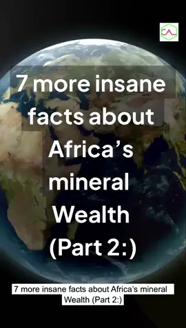 7 more Insane facts about Africa's mineral wealth (part 2)  #NCGideonExplains  #Africanmineral #Geologyfacts  #mineral facts  #Miningfacts