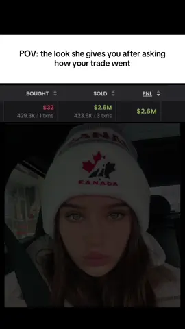 You know you’re getting lucky after you see a look like that #memecoin #wifimoney #generationalwealth #cryptocurrencytrading #viral #fyp 