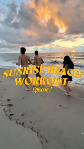 Sunrise beach workout episode 3💪🏼🏝️☀️🌊 #sunrise #beachworkout #workout #hitworkout #bocaraton #groupworkout 