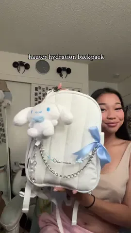 set up my new hydration backpack from @Hauter with me! ♡  ~ this backpack is so cute and i love being able to customize it 🥹 #fyp #hauterwater #rave #Hiking #backpack #hydration