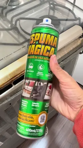 A ESPUMA MÁGICA QUE SALVOU MEU FOGÃO. #creatorsearchinsight #donadecasa #dica 