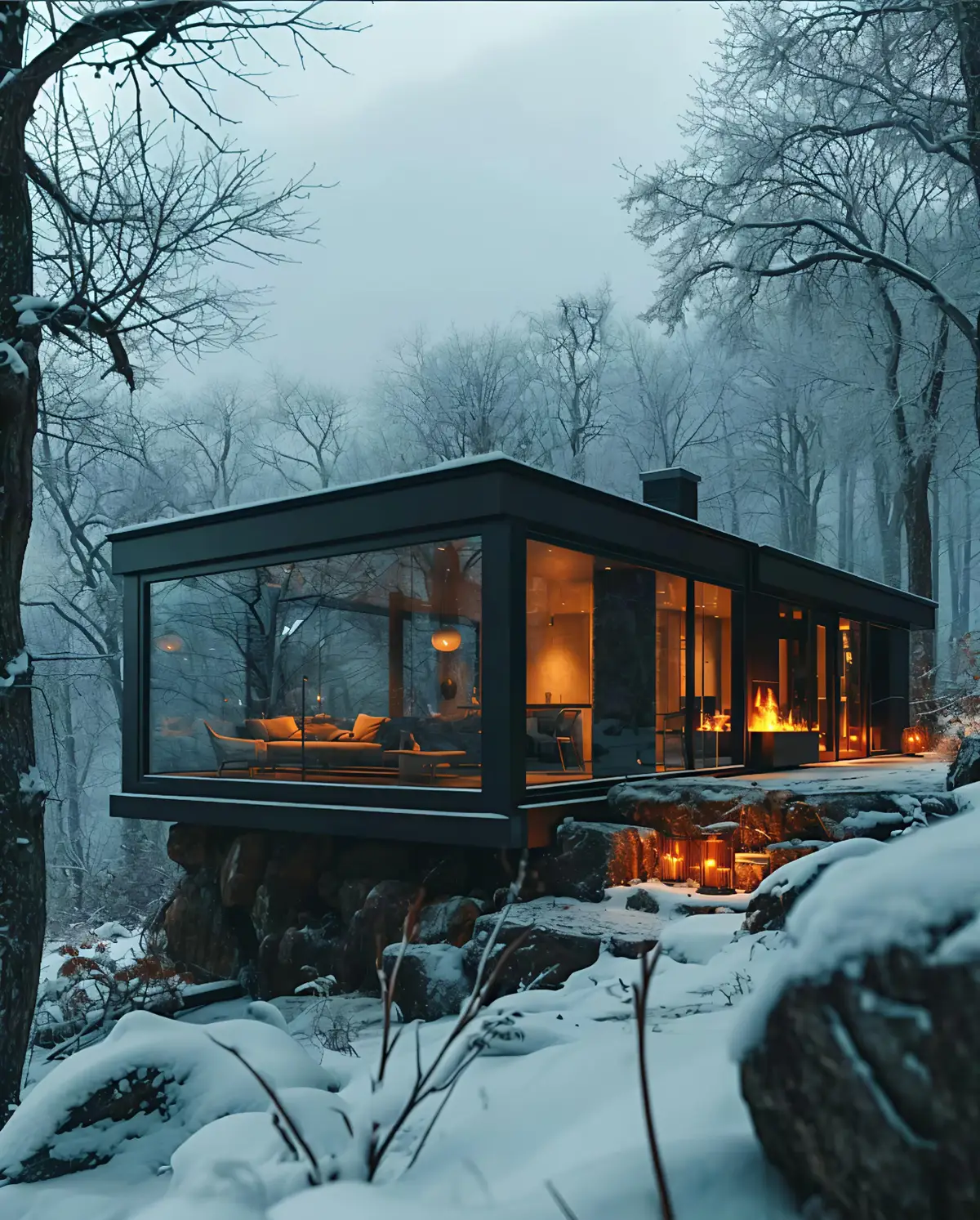 #luxuryhouseview #WinterVibes #LuxuryCabin #SnowHouse #CozyAesthetic #GlassHouse #CabinGoals #WinterEscape #LuxuryLife #DreamHouse #SnowVibes #TikTokHomes #ArchitectureGoals #CozyVibes #MountainRetreat #scenicviews #tranding #Home  #creatorsearchinsights 