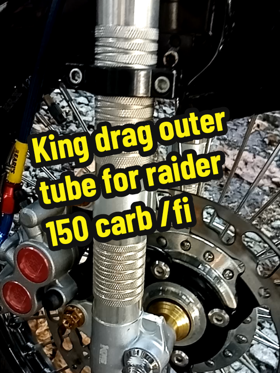 #kingdragoutertube  #kingdragoutertubeforraider  #lightenfrontshock  #lightenfrontshockforraider150  #fullalloy  #fyp  #boost  #kingdrag 