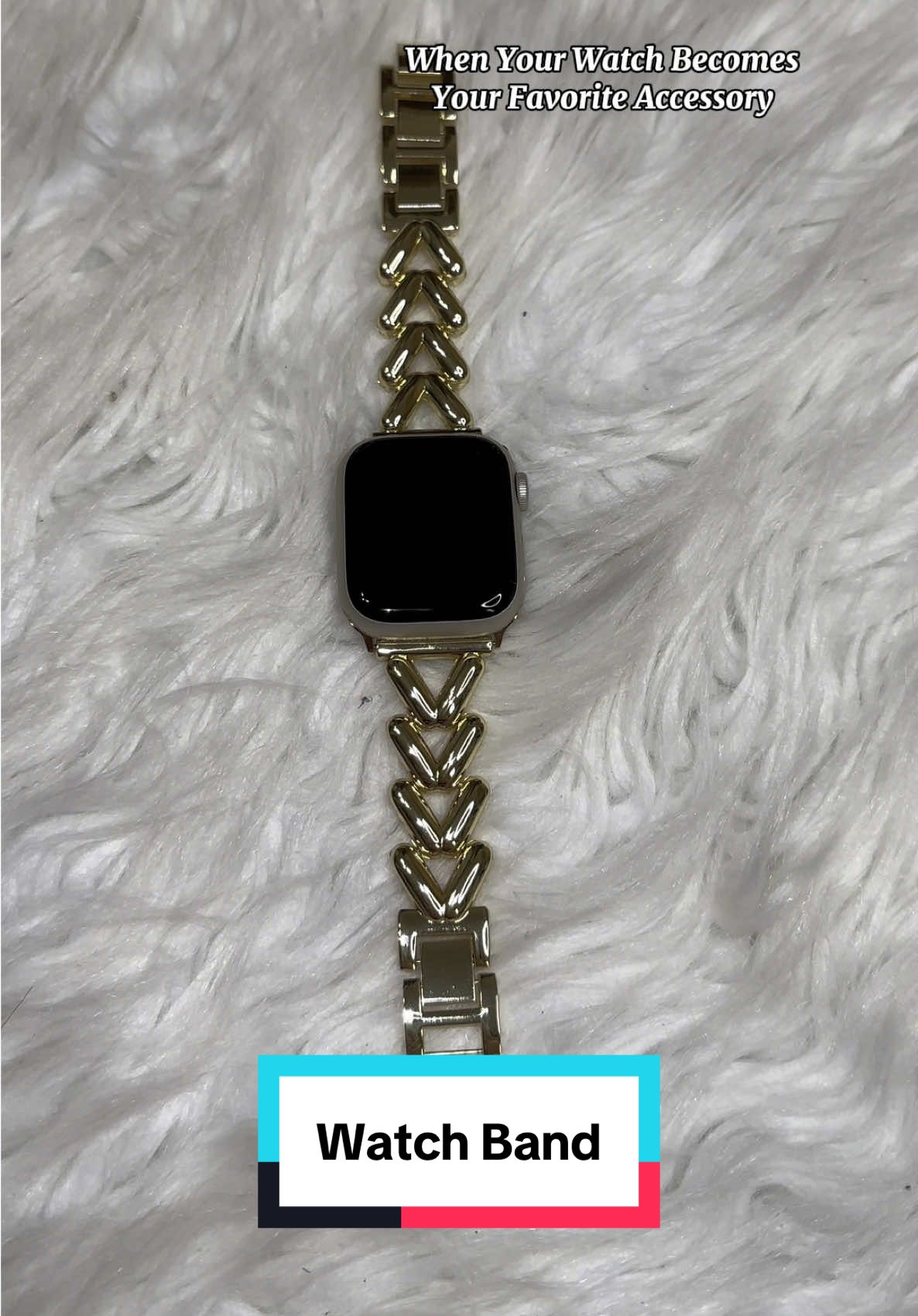 This gold Watch band is pure sophistication. It’s lightweight, comfortable, and instantly turns my watch into a piece of jewelry. Perfect for elevating any outfit. #Watch #watchband #elegance #goodband #chic #watchaccessories #womenwatchaccessories #gold #minimalist #minimalistwatchband 