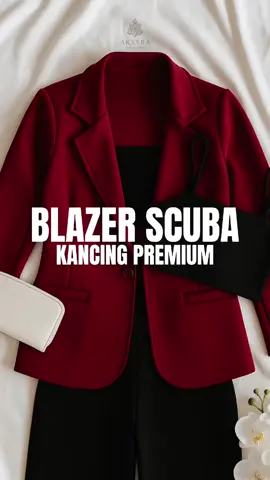 kece banget Blazer scuba ny a Besti 🥰🥰 #blazer #blazerscuba #blazeroutfit #blazerstyle 