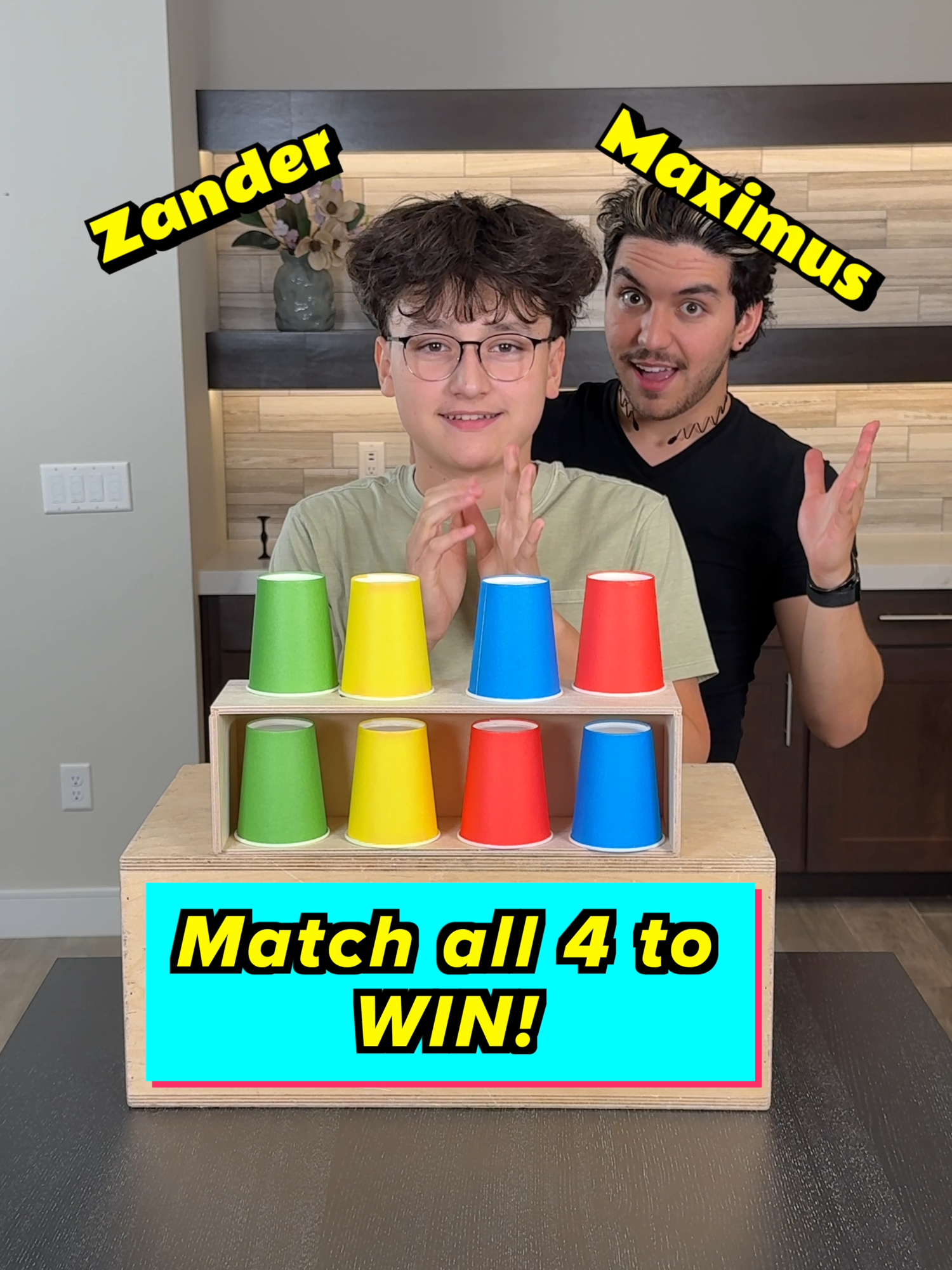 4 for 4 to WIN! 🧐 #challenges #games #funtimes #versus