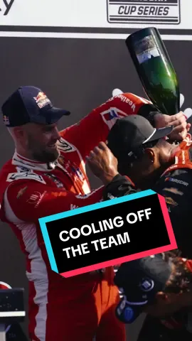 Cooling off the team on a warm day #NASCAR