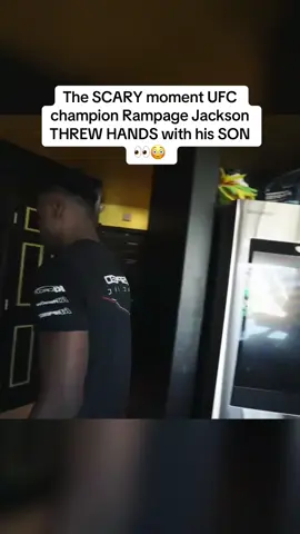 The SCARY moment UFC champion Rampage Jackson THREW HANDS with his SON 👀😳 #rampagejackson #UFC #n3on 